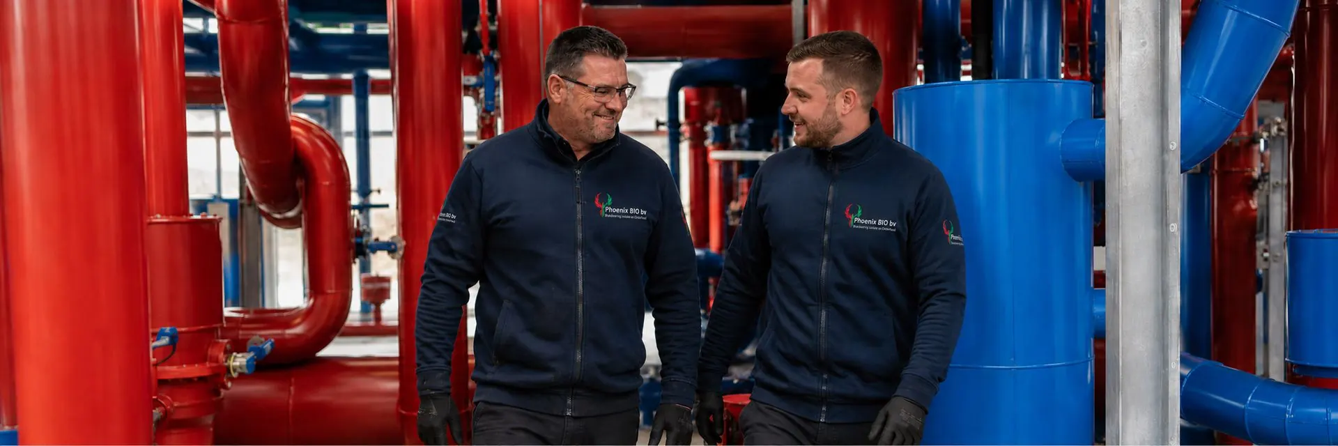 Phoenix BIO specialisten in een technische ruimte